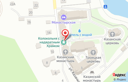 Свято-Богородичный Казанский мужской монастырь на карте