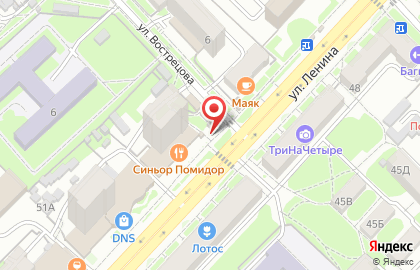 Киоск по продаже хлебобулочных изделий в Центральном районе на карте