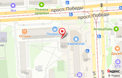 Магазин товаров для дома Хозяюшка в Калининском районе на карте