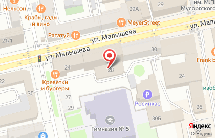 Сервисный центр Apple&Android Center на улице Малышева, 36 на карте
