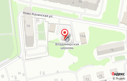 Храм Владимирской иконы Божией Матери в Железнодорожном районе на карте