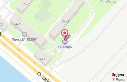 Отель Октябрь на карте