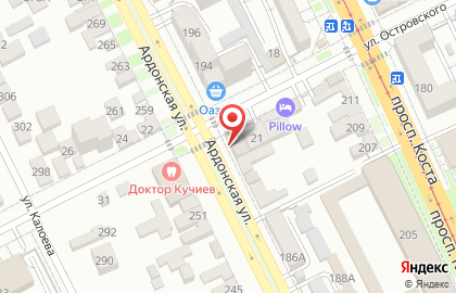 Автомойка Монарх во Владикавказе на карте