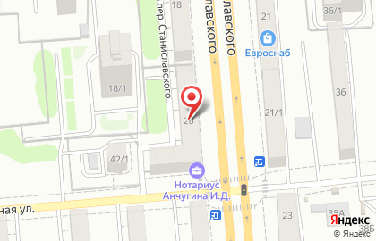 Центральное агентство недвижимости на улице Станиславского, 20 на карте