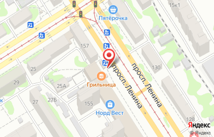 Киоск по продаже печатной продукции Лига-Пресс на проспекте Ленина, 155б киоск на карте