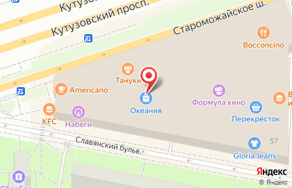 Кафе-пекарня Cinnabon на Кутузовском проспекте на карте