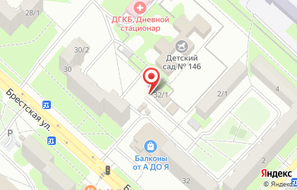 Продуктовый магазин Оникс в Дзержинском районе на карте