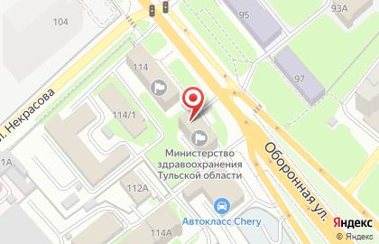 Министерство здравоохранения Тульской области на карте