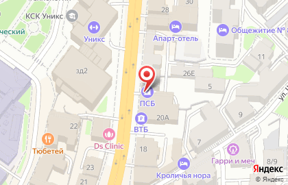 Отделение Промсвязьбанка на улице Пушкина на карте