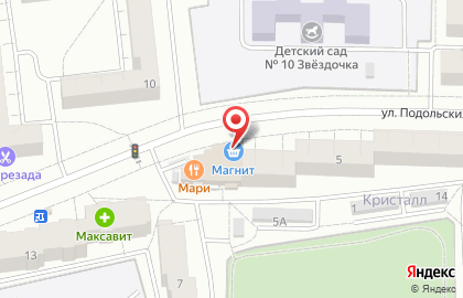 Банкомат СберБанк на улице Подольских Курсантов, 5 на карте