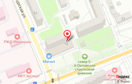 Банкомат АКБ Московский Индустриальный банк, Орловский филиал в Железнодорожном районе на карте