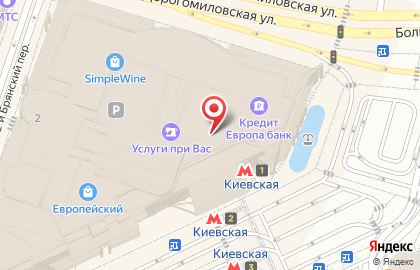 Цветочный салон Во имя розы на площади Киевского Вокзала на карте