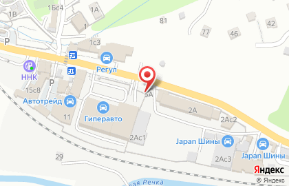 Шиномонтажная мастерская в Первореченском районе на карте