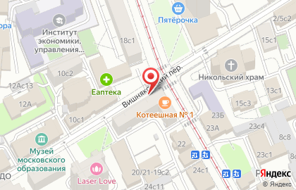 Магазин Мосхозторг на метро Третьяковская на карте