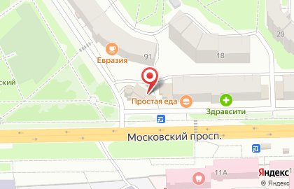 Промсвязьбанк на Московском проспекте на карте