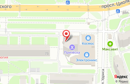 Туристическое агентство XXI век-тур на проспекте Циолковского на карте