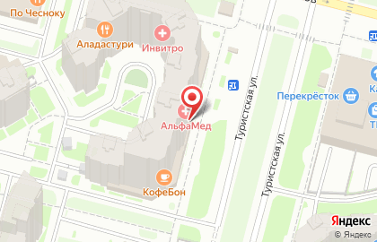 Аптека ОлТаФарм на Туристской улице на карте