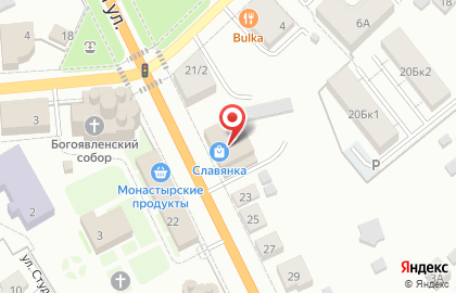 Супермаркет Дикси на Ростовской улице на карте