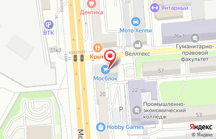 Центр автострахования в Коминтерновском районе на карте