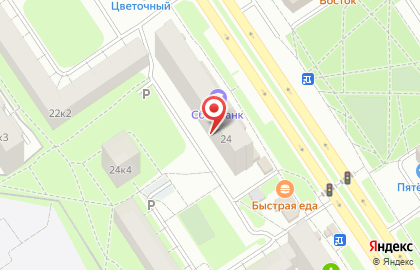 Евросеть на проспекте Машиностроителей на карте