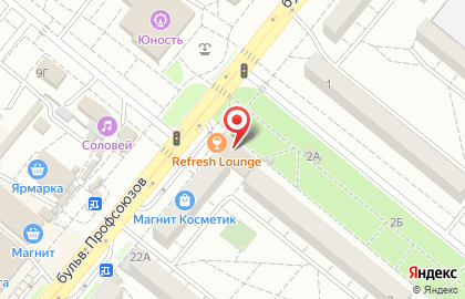 Парикмахерская Цирюльникъ на улице Профсоюзов на карте
