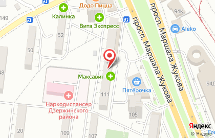 Магазин цветов Цветкoff в Дзержинском районе на карте