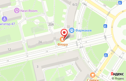 Кафе Флора на карте