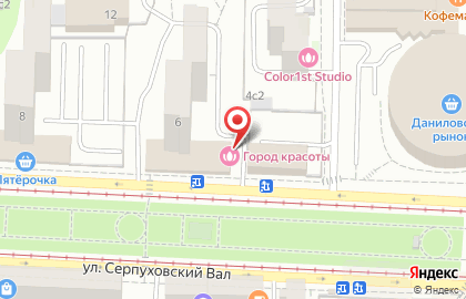 Сеть салонов красоты Город красоты на улице Серпуховский Вал на карте