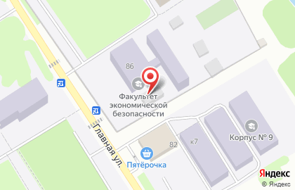 Московский университет МВД РФ на Главной улице на карте