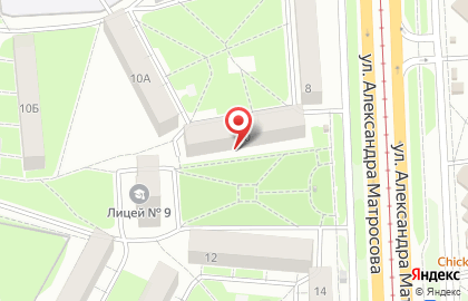 Салон красоты Светлана на улице Александра Матросова на карте