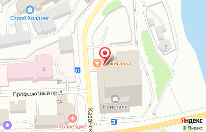 Стриптиз-бар Zажигалка на Профсоюзной улице на карте