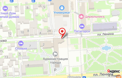Райффайзенбанк в Пятигорске на карте
