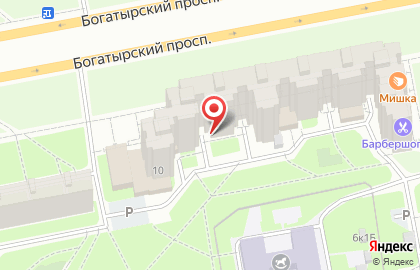 Центральная автошкола на Богатырском проспекте на карте
