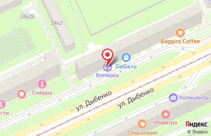 Полиграфический центр Копирка в Санкт-Петербурге на карте