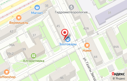 Зоомагазин в Перми на карте