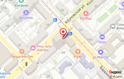 Радеж на Козловской улице на карте