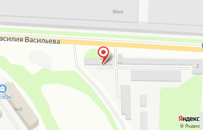 Шиномонтажная мастерская на улице Василия Васильева на карте