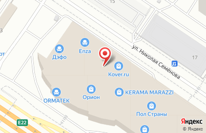 Мебельный салон Mebeletto на улице Федюнинского на карте