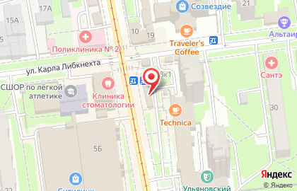 Кондитерский магазин Акконд на улице Карла Либкнехта на карте