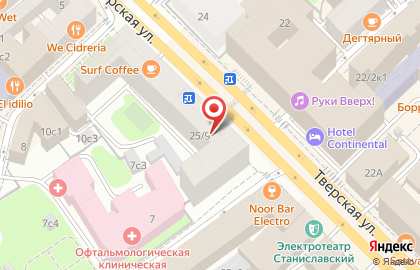 Ирис на Тверской улице на карте