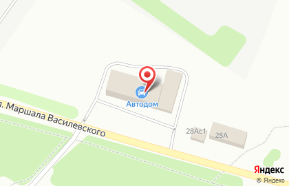 Шинный центр Колеса Даром на улице Маршала Василевского на карте