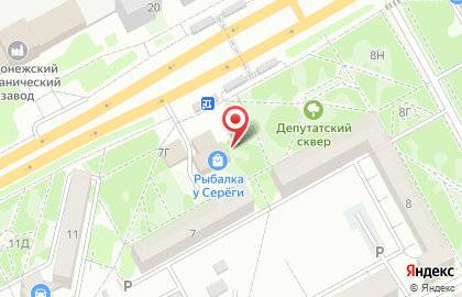 Киоск по продаже сыров и колбасных изделий в Воронеже на карте