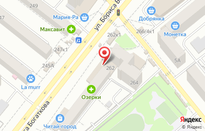Торгово-сервисный центр Вектор на улице Бориса Богаткова на карте