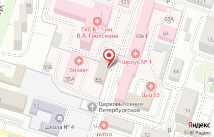 Шаг навстречу на Октябрьской улице на карте