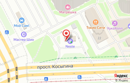 АЗС Neste на проспекте Косыгина, 20 на карте