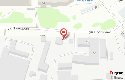 Центр шиномонтажа на улице Прохорова на карте