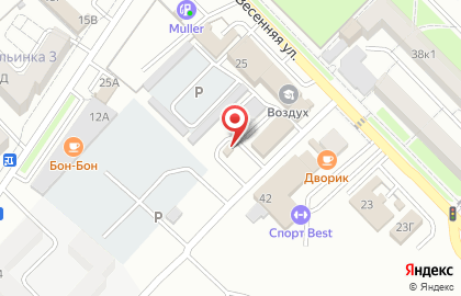 Автомойка самообслуживания на Весенней улице на карте