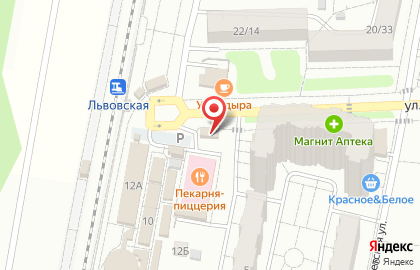 Магазин мясной продукции Русский фермер на Железнодорожной улице на карте