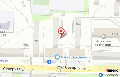 Киоск по продаже фруктов и овощей, Центральный округ на 24-ой Северной улице на карте