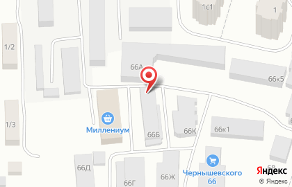 Магазин канцелярских товаров Акварель на улице Чернышевского на карте